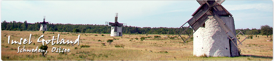 Windmuehlen, Gotland, Insel