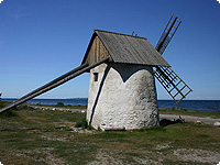 gotland, schweden, windmuehle, ostsee